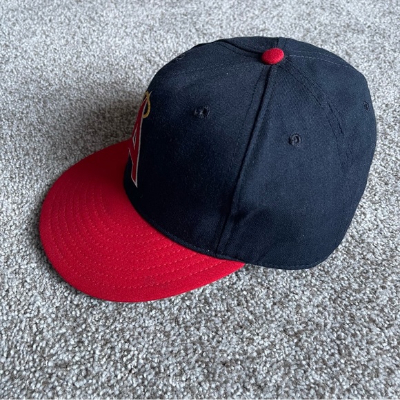 RARE Vintage California Angels New Era Baseball Made In USA Cap Sz 7.5 - Picture 6 of 13